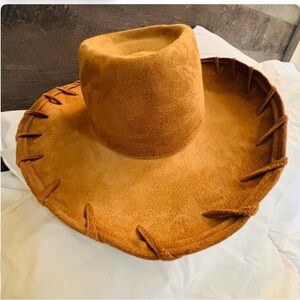 Brown Suede Cowboy Hat Toystory